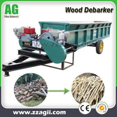 Double Roller Wood Skin Peeler Tree Debarker Machine for Sale