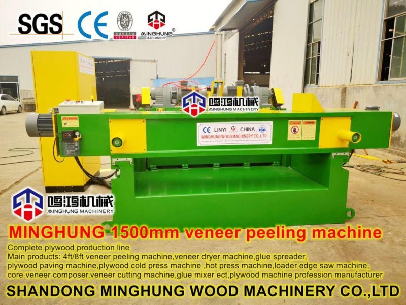 Plywood Veneer Rotary Peeling Line with Wood Log Debarker