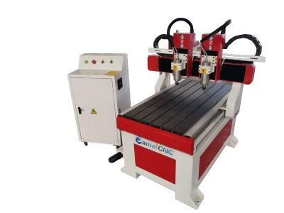 3D Woodworking Router CNC 6090 2X3FT with Multi-Spindle Two Spindle