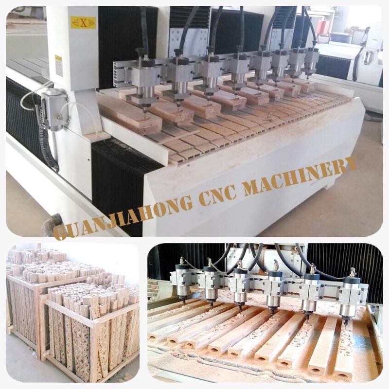 CNC Router Engraving Machine for Wood, MDF, Aluminum, Plastic, Multi Spindle CNC Router