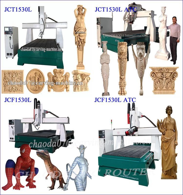China 5 Axis CNC Machine for 3D Foam Statue Making