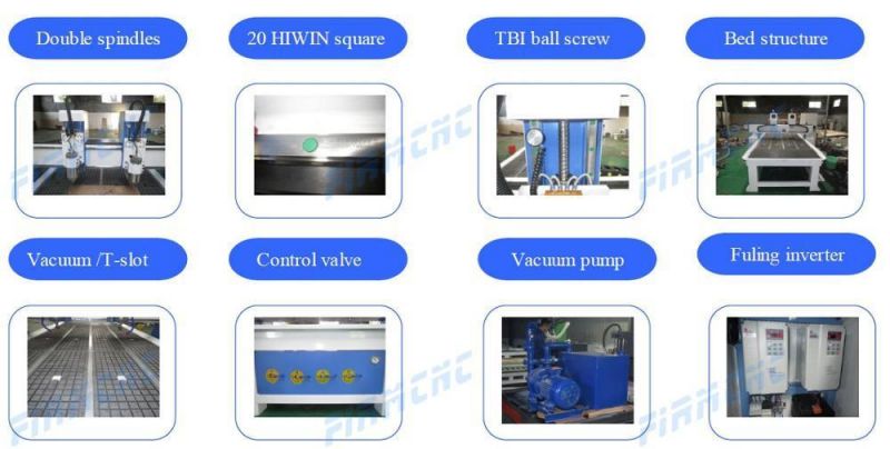 Double-Head Jinan Cheap Wood CNC Router Machine