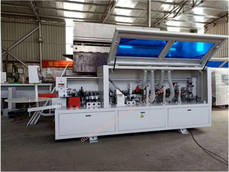 Furniture/Cabinet Edge Banding Machine Automatic Edge Bander with Rough Pre-Milling and Fine Trimming