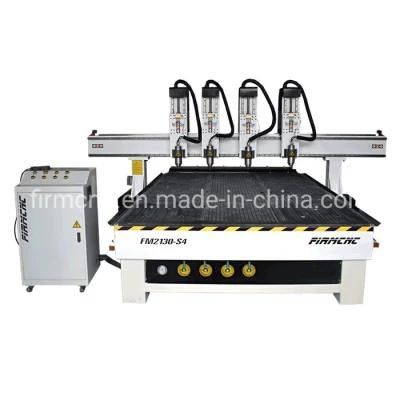 4 Heads Wood Stair CNC Router Machine Wood Engraving Cutting for Door Making