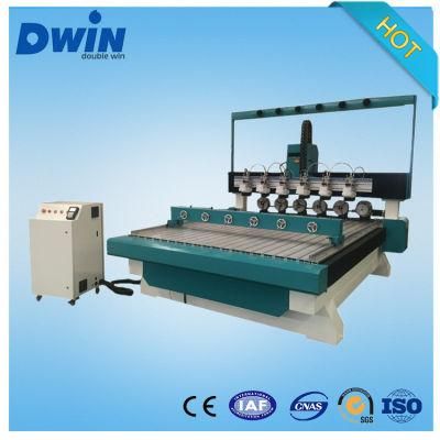 Multihead Stone Wood Pillar Engraving CNC Router