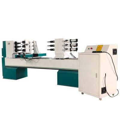 Jinan Woodworking CNC Wood Turning Lathe Carving Machine with Spindle for Staircase Rome Column Baseball Bat Chair Legs