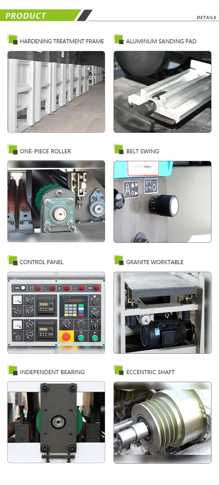 Automatic Two Heads Wood Wide Belt Sanding Machine