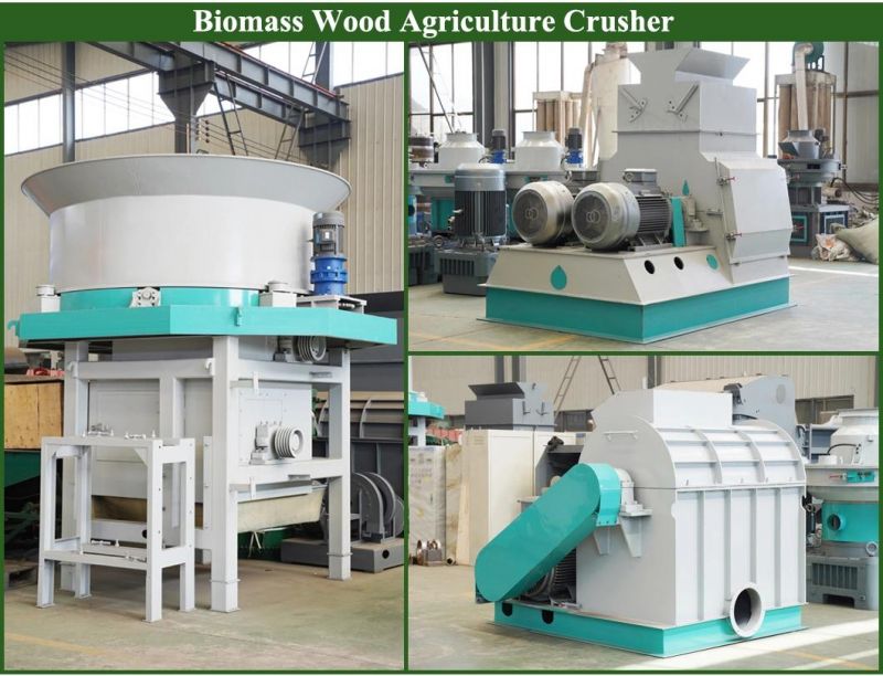 2000-2500kg/H Output Hammer Mill / Wood Sawdust Making Machine
