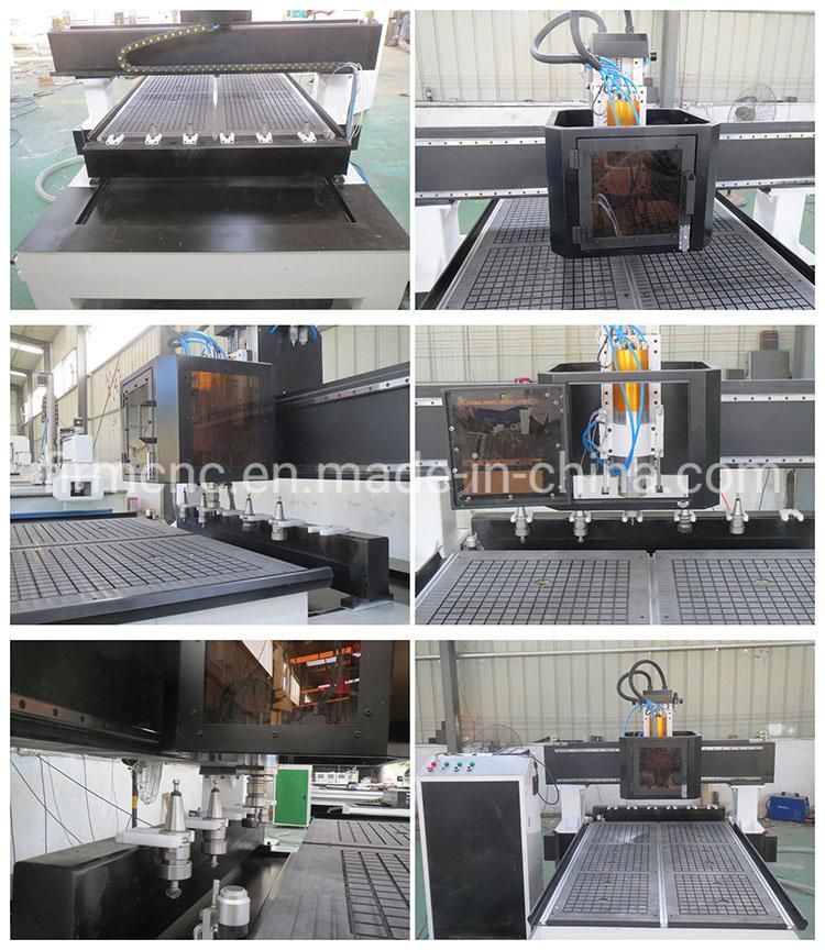 China Factory Price Atc 6 Tools CNC Router Wood Cutting Carving Machine