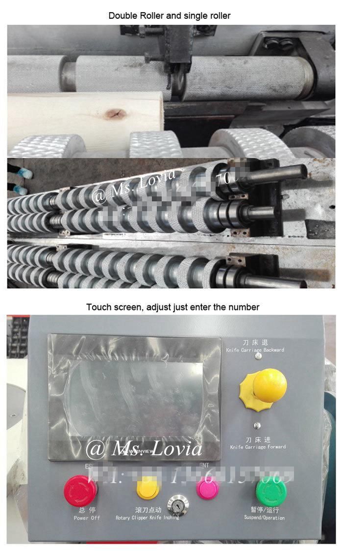 Automatic 1400mm Core Veneer Peeling Line with Stacking Machine
