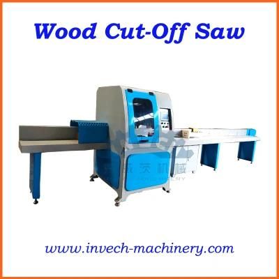 Servo Motor Automatic Feeding Wood Block Cross Cutting Saw Machine