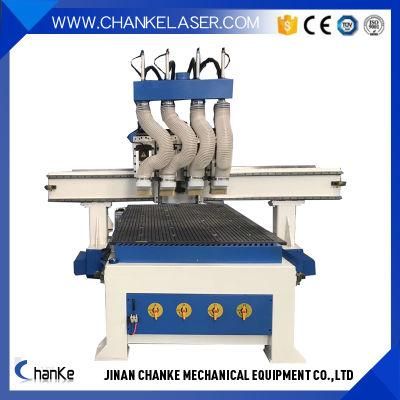 High Precision 4*8 FT 3D Woodworking 1325 CNC Router for Doors Stairs