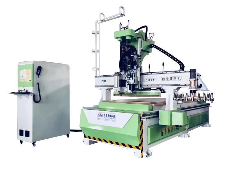 Wood Door Machining Automatic Tool Change Disc Woodworking Slotting Cutting CNC Wood Cutting Machine