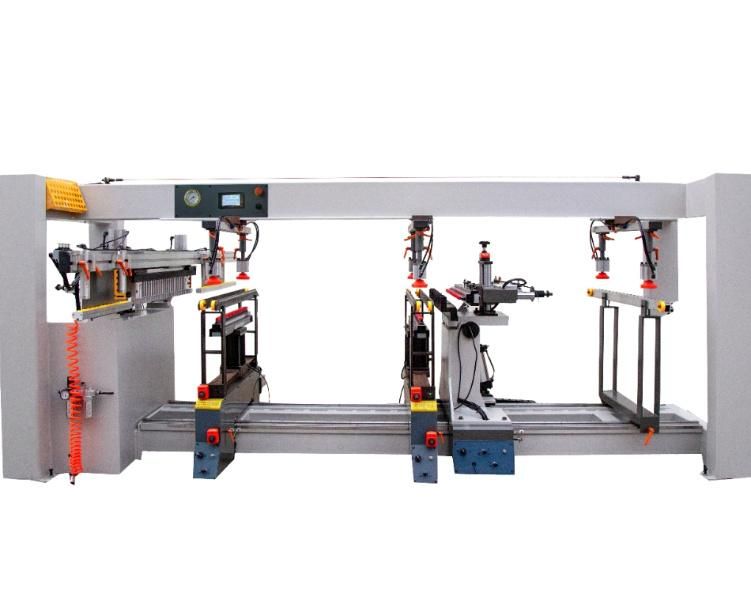 Four Rows Wood Board Drilling Machine with Factory Price