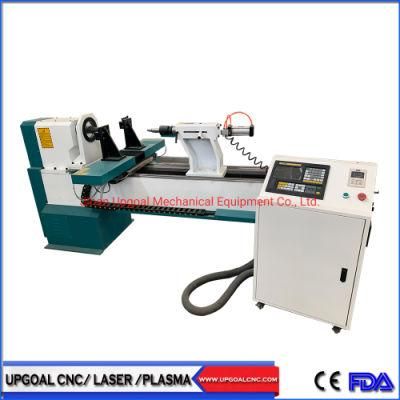 Popular 1530 Model CNC Wood Lathe Machine for Stair Handrail with Single Axis Two Blades