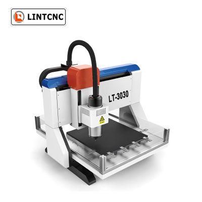 Desktop Mini Metal Engraving Machine Mini CNC Router 3030 300*300mm 800W for Wood