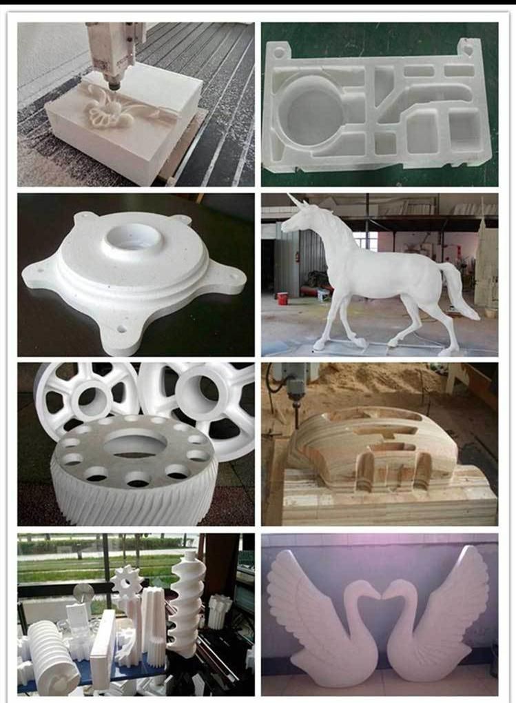 High Z Axis 3D Styrofoam Carving CNC Router 4 Axis Foam Cutting Engraving Machine