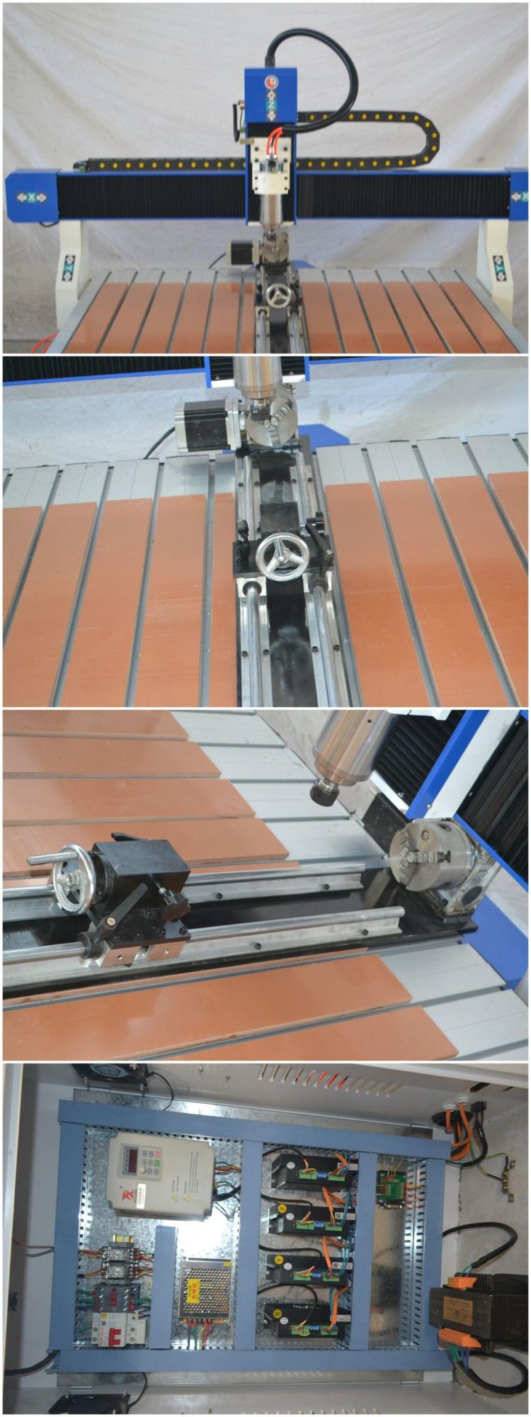 220V 1212 6090 6060 3kw Light Mini Desktop CNC Milling Cutting Engraving Machine