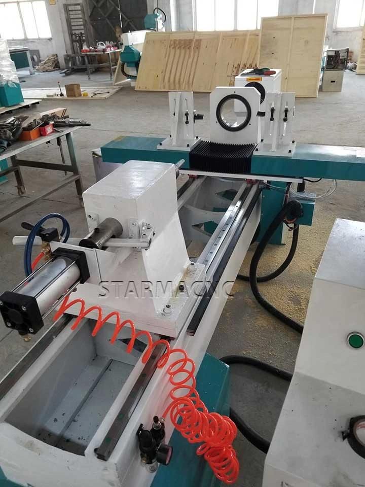 Diameter 300mm Automatic CNC Wood Lathe Machine Turning Wood