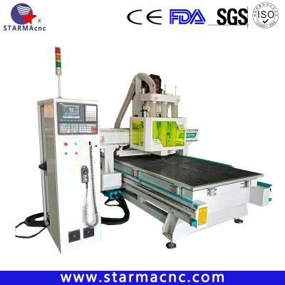 Three Heads Wooden Furniture Woodworking 1325 CNC Router