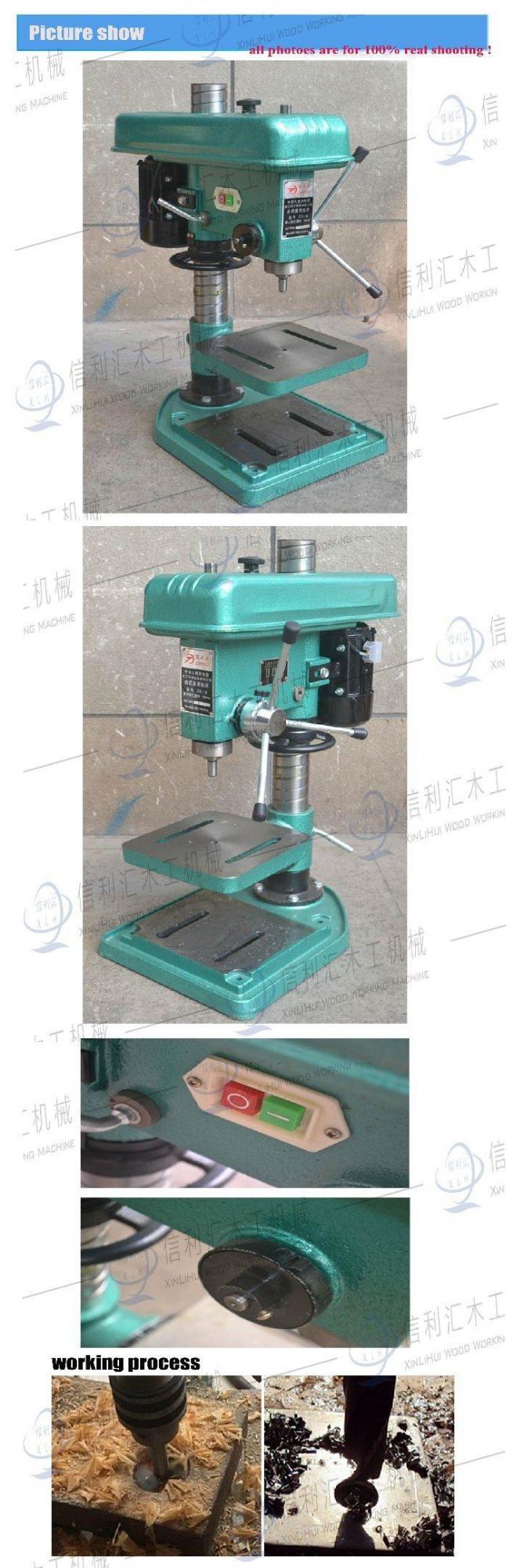 1HP Spindle Travel Radial Bench Top Drill Press 110V 750W, Mini Milling Drilling Machine with Gear Drive Precision Vertical Taladro Pedestal, Taladro Columna