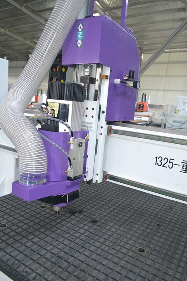 9.0kw Air Cooling Spindle 3D Wood Engraving Machine 1325 Automatic Tool Change CNC Router