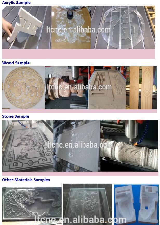 1224 CNC Router 4axis 2.2 Water Cooling Spindle 1200*2400mm 3D CNC Router with Water Tank