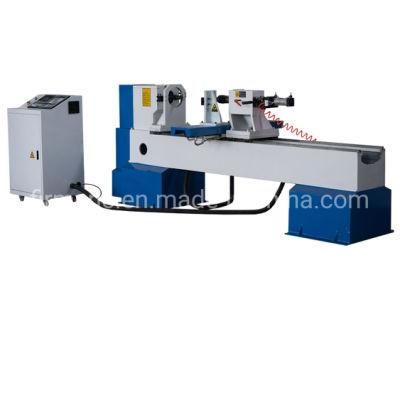 China New Two Cutters Single Axis Baseball Bat CNC Automatic Wood Turning Lathe