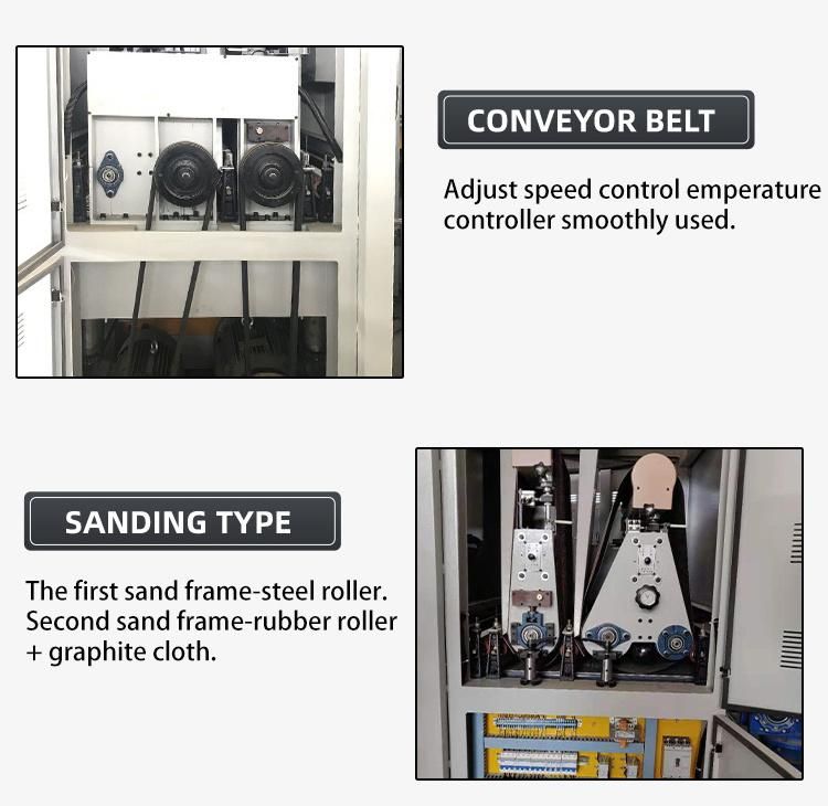 ZICAR 630/1000/1300mm woodworking cabinet door floor surface automatic edge plywood mdf  wide belt wood brush polishing sander sanding machine for furniture