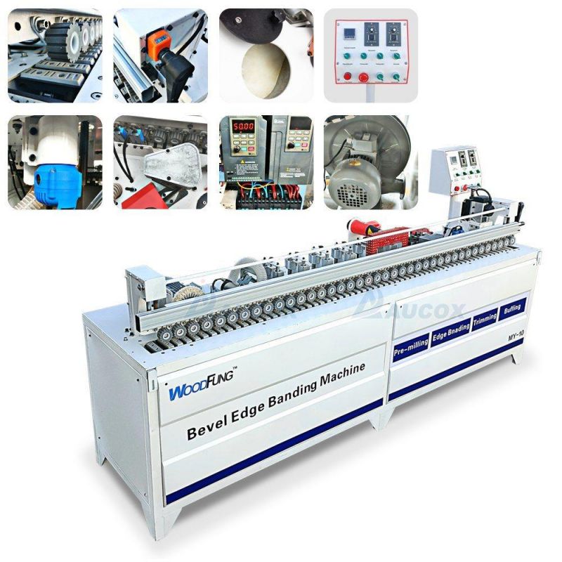 PVC Wood MDF 45 Degree Bevel Automatic Edge Banding Machine