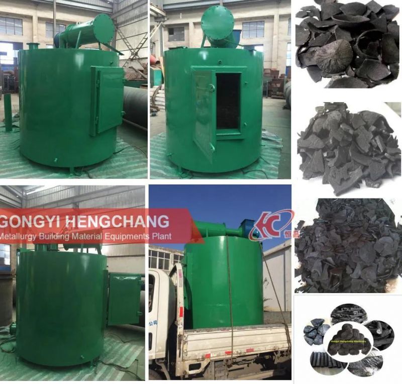 Hoisting Type Bamboo Wood or Coconut Shell Charcoal Carbonization Furnace