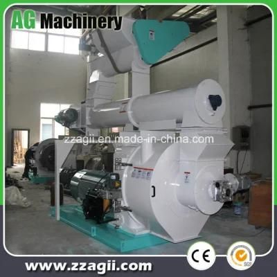 China Manufacture 1-1.5t. H Horizontal Ring Die Biomass Rice Husk Pellet Machine