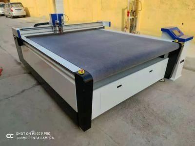 Factory Vibratory Knife Cutting Machine with Feeding Are in Hot Sale