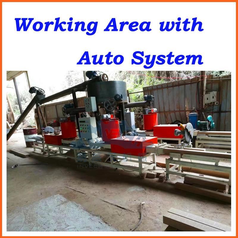 Wood Waste Compressing Pallet Feet Making Machine with Full Automatic Line