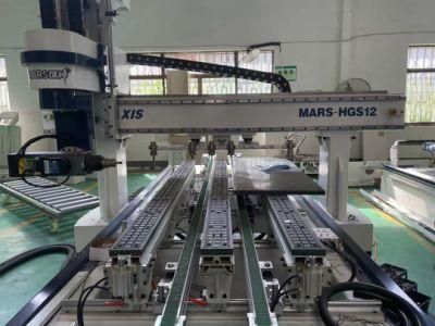 Mars Hgs12 5 Axes Wood Door CNC Machining Center