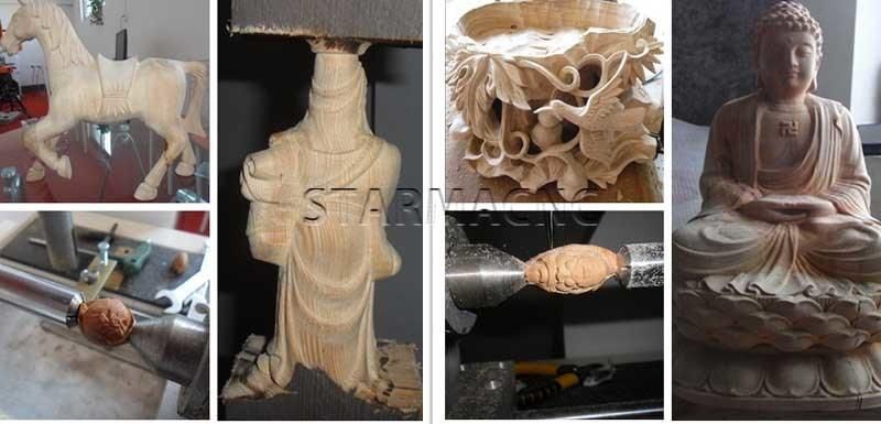 Hot Sale 3D Mini Wood Cylinder Material Engraving Desktop CNC Router (6090)