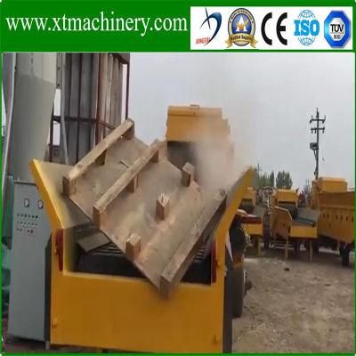 4 Moving Wheels Conveyor Foldable, Diesel Engine Wood Crushing Shredder