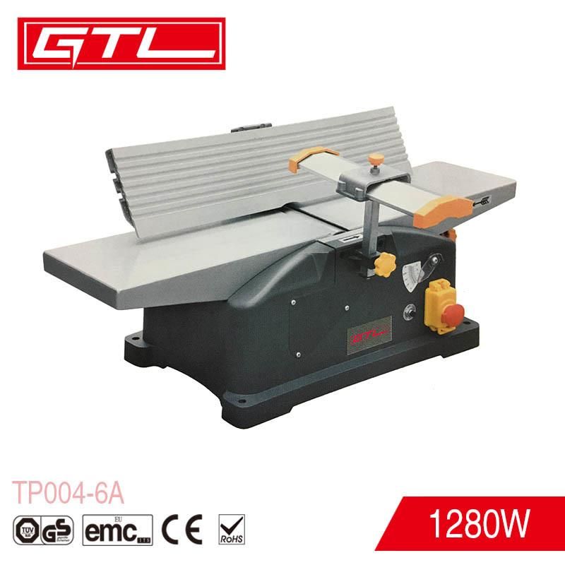Woodworking Machine 1280W 6" Heavy Duty Table Planer Bench Top Planer Wood & Plastic Surface Smoother Wood Planer Thicknesser