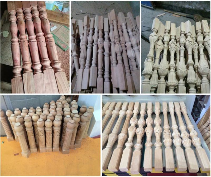 CNC Wood Lathe for Various Cylindrical Workpiece Staircase / Roman Column