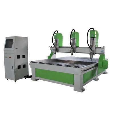 Large Size 2025 Woodworking CNC Router with 3 Spindles for Wood Coffin Making