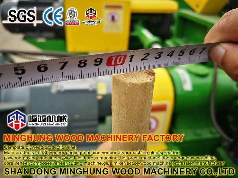 Spindleless Wood Veneer Peeling Machine with Veneer Clipping
