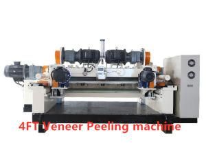 4FT Plywood Spindleless Peeling Machine Face Veneer Peeling Lathe Machine