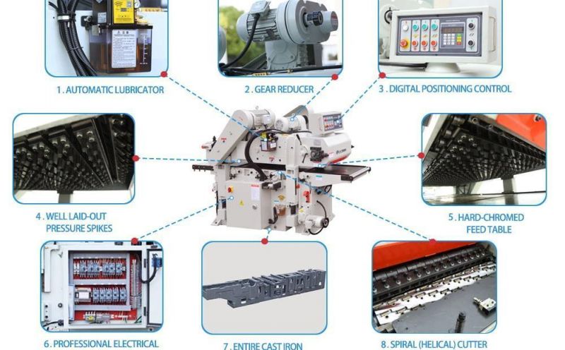 Woodworking Machinery Automatic Double Side Wood Thickness Planer