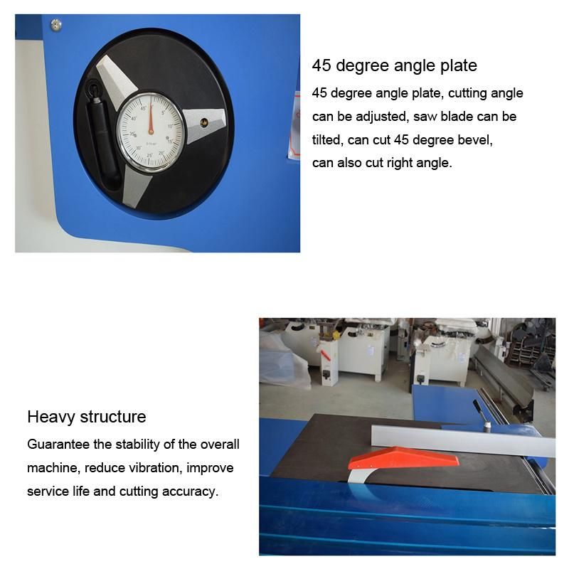 Mj45 High Quality PVC MDF Wood Cutting Panel Saw Sliding Table Saw Machine