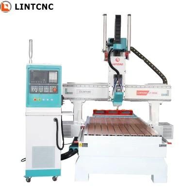 4 Axis 3 Axis CNC Milling Drilling Cutting CNC 1325 4X8FT Machine with Atc Spindle for Wood Solid anel