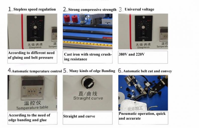 Simple and Easy Small Size Wood Edge Banding Machine Home Use for Small Shops/ Furniture Machinery Hot Melt Adhesive MDF Edge Banding Machine