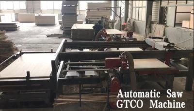 Full Automatic Four Edge Plywood Trimming Cutting Saw Machine