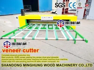 Automatic Veneer Cutter Working with Spindle &amp; Spindleless Peeling Machine