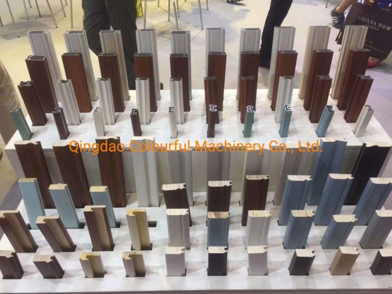 Hot and Cold Laminate Wood Grain PVC Foil Profile Wrapping Machine