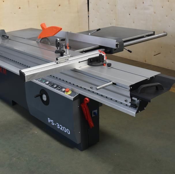 Sliding Table Saw Machine with Electrical Lifting